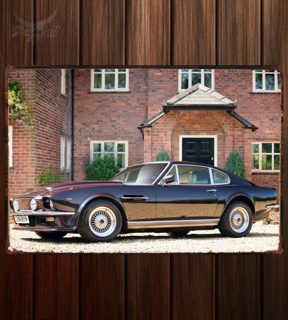 Металлическая табличка Aston Martin V8 Vantage UK-spec